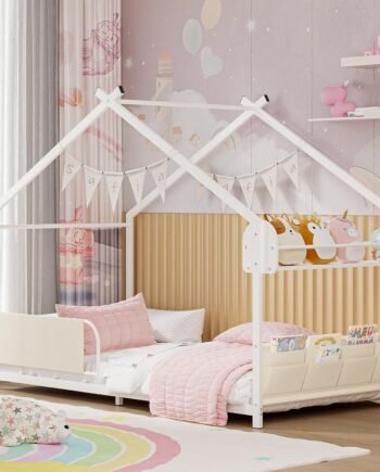 Cottage-shaped children's bed