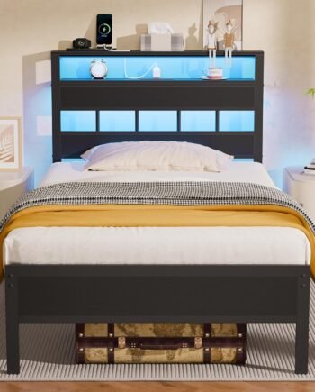 Metal platform bed